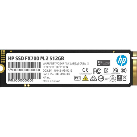 Hard Drive HP FX700 512 GB SSD Hard Drive HP FX700 512 GB SSD