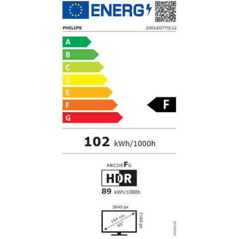 Smart TV Philips 65OLED770 4K Ultra HD 65" Ambilight DVB-T2 OLED DVB-S2 NVIDIA G-SYNC Smart TV Philips 65OLED770 4K Ultra HD 65" Ambilight DVB-T2 OLED DVB-S2 NVIDIA G-SYNC