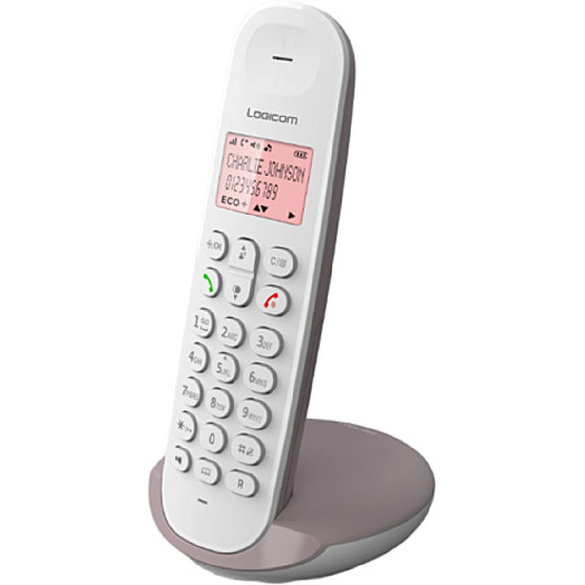 Wireless Phone Logicom Brown Taupe Wireless Phone Logicom Brown Taupe