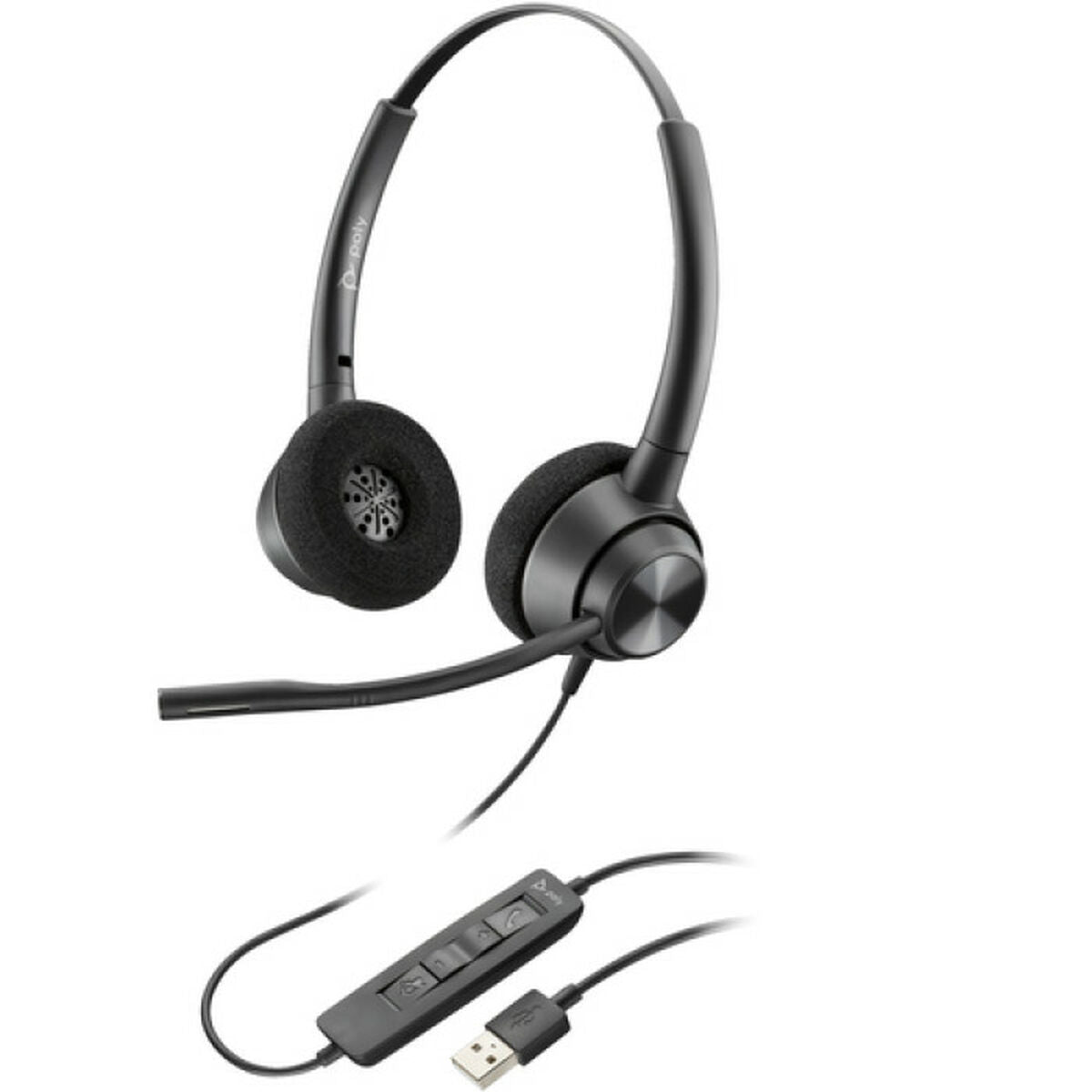 Headphones with Microphone HP EP310 Black Headphones with Microphone HP EP310 Black