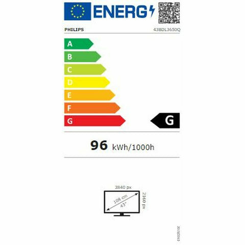 Videowall Monitor Philips 43BDL3650Q 43" Full HD Videowall Monitor Philips 43BDL3650Q 43" Full HD