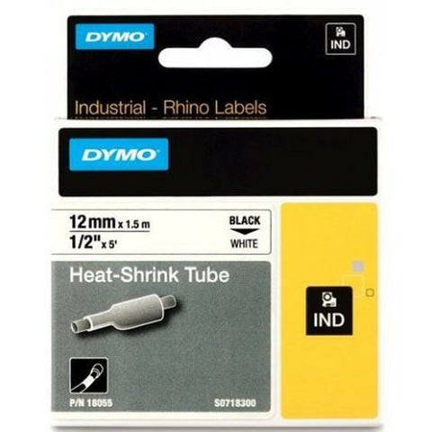 Laminated Tape for Labelling Machines Rhino Dymo ID1-12 White Black 12 x 1,5 mm (5 Units) Laminated Tape for Labelling Machines Rhino Dymo ID1-12 White Black 12 x 1,5 mm (5 Units)