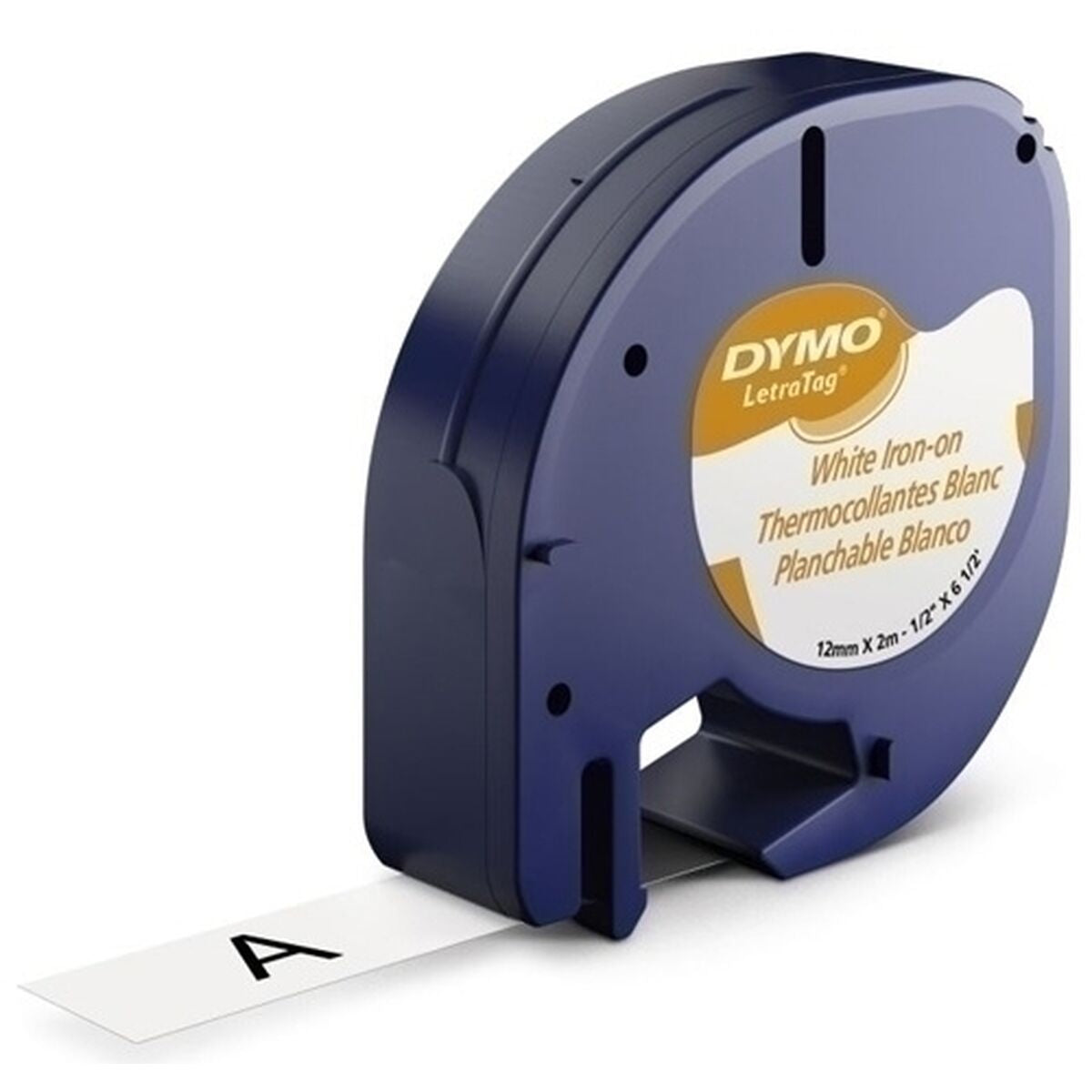 Laminated Tape for Labelling Machines Dymo 18769 12 mm x 2 m Black White Textile (10Units) Laminated Tape for Labelling Machines Dymo 18769 12 mm x 2 m Black White Textile (10Units)