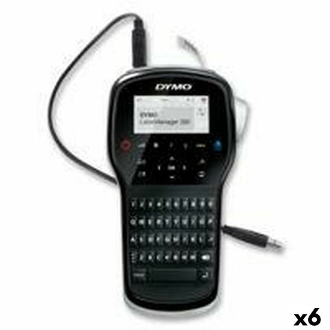 Electric Label Maker Dymo Labelmanager LM280 1,2 mm QWERTY Black (6 Units) Electric Label Maker Dymo Labelmanager LM280 1,2 mm QWERTY Black (6 Units)