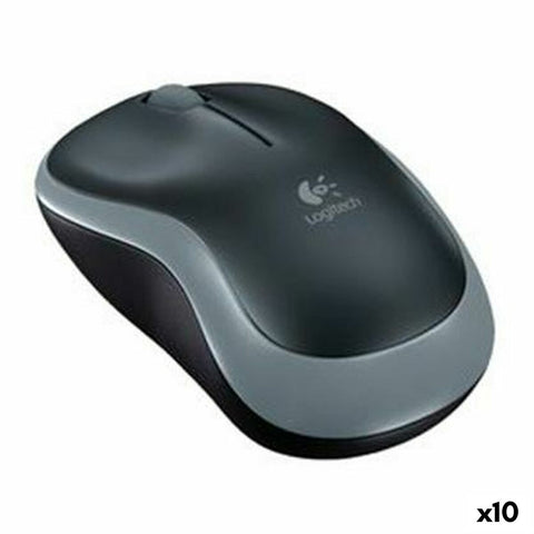 Wireless Mouse Logitech M185 Grey (10 Units) Wireless Mouse Logitech M185 Grey (10 Units)