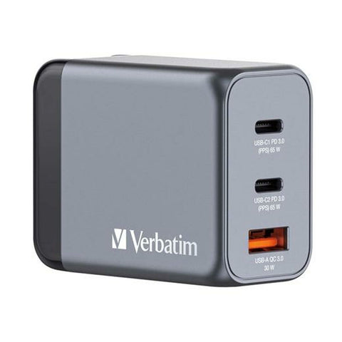 Wall Charger Verbatim GNC-65 Black 65 W Universal (10 Units) Wall Charger Verbatim GNC-65 Black 65 W Universal (10 Units)