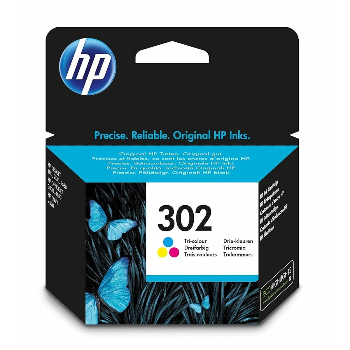Original Ink Cartridge HP Officejet 3830 All-in-One Nº 302 Tricolour (60 Units) Original Ink Cartridge HP Officejet 3830 All-in-One Nº 302 Tricolour (60 Units)