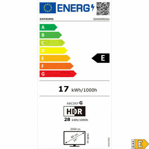 Monitor Samsung LS24D600EAUXEN Quad HD 24" Monitor Samsung LS24D600EAUXEN Quad HD 24"