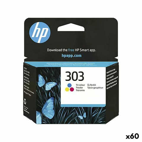 Original Ink Cartridge HP Nº 303 Tricolour (60 Units) Original Ink Cartridge HP Nº 303 Tricolour (60 Units)