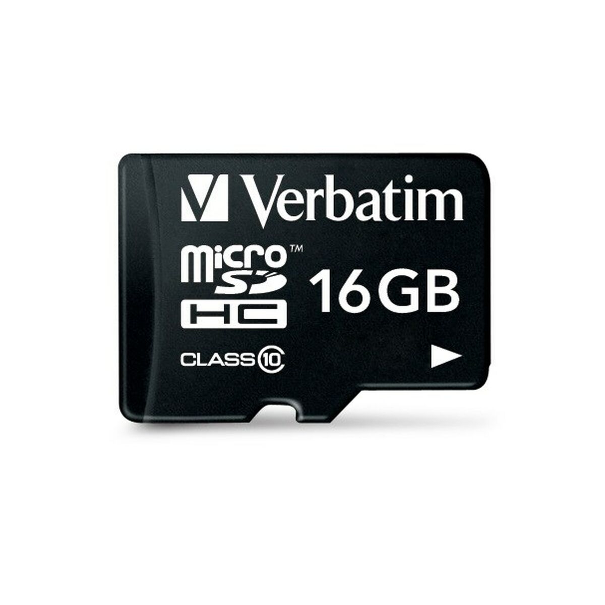 Micro SD Memory Card with Adaptor Verbatim Black 16 GB