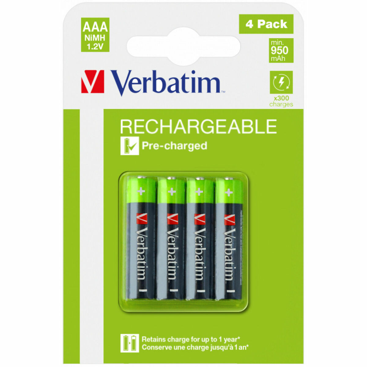 Batteries Verbatim 1,2 V AAA