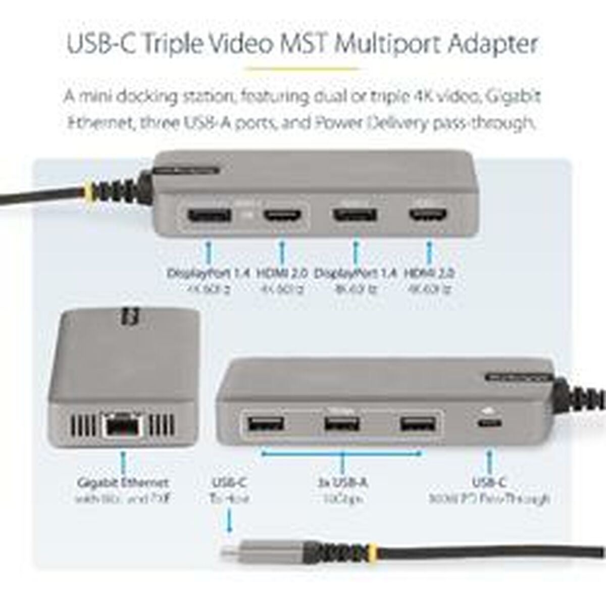 USB Adaptor Startech 117B-USBC-MULTIPORT