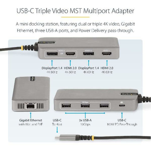 USB Adaptor Startech 117B-USBC-MULTIPORT