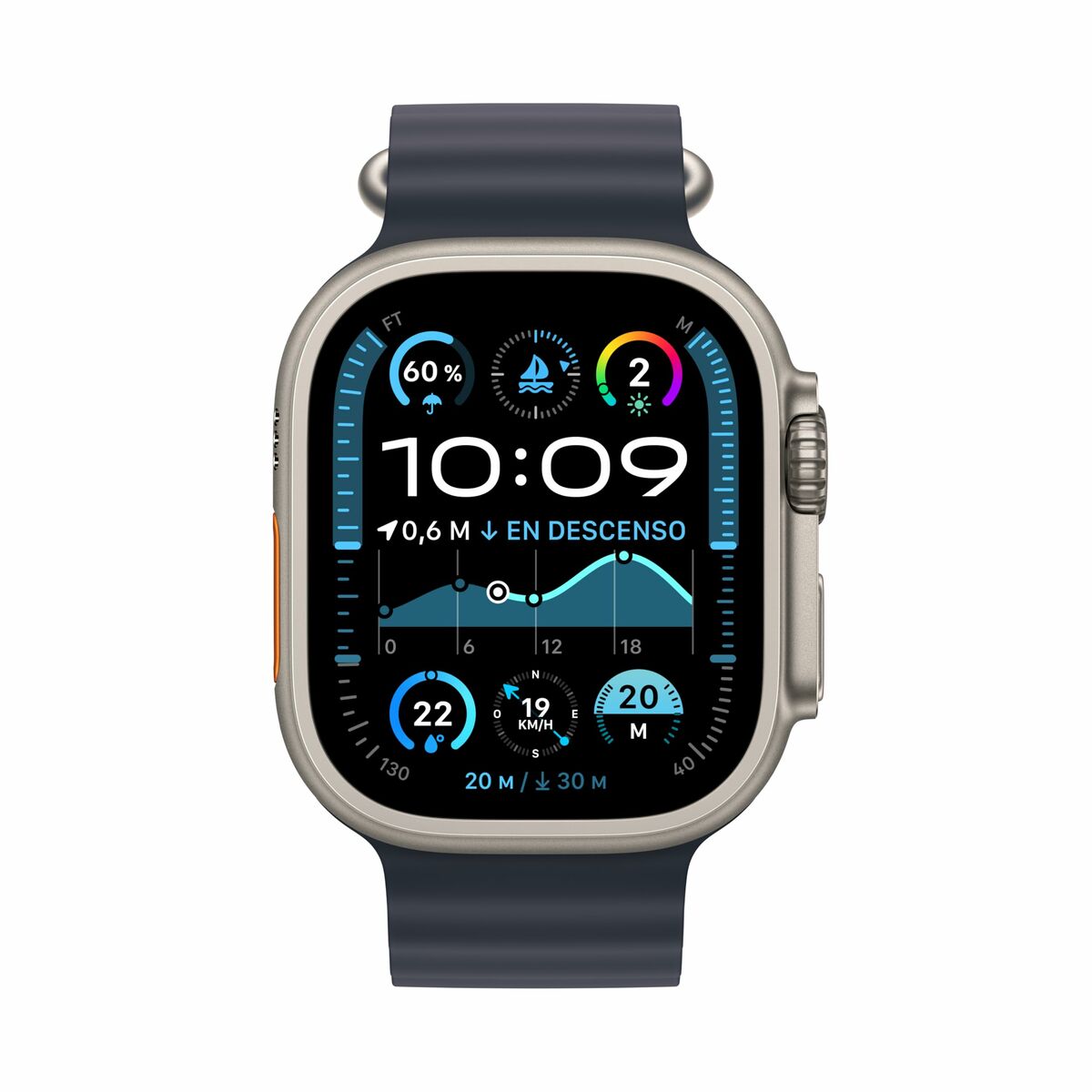 Smartwatch Apple Watch Ultra2 1,92" Titanium Navy Blue 49 mm