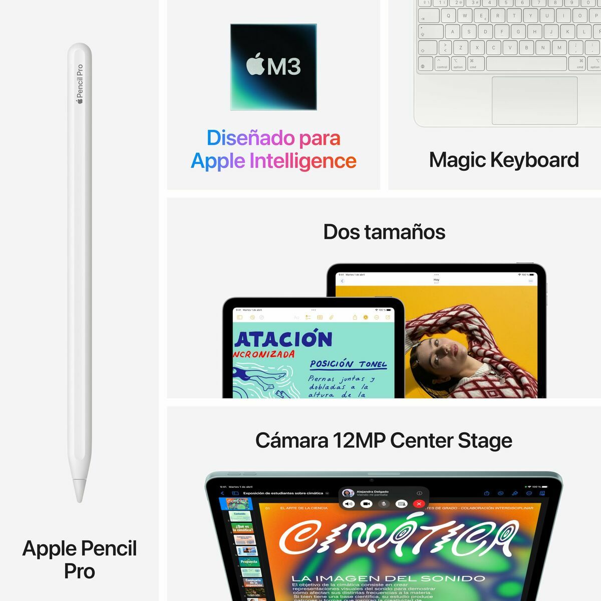 Tablet Apple iPad Air 11" 8 GB RAM 256 GB Grey Purple M3