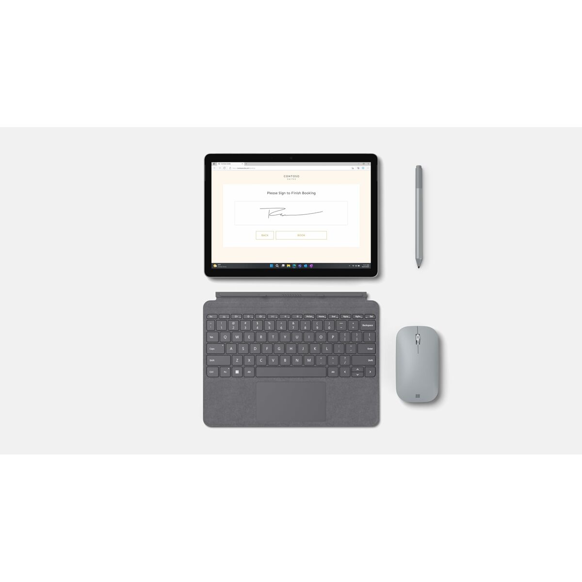 Laptop Microsoft XIG-00004 10,5" 8 GB RAM 256 GB Silver Spanish Qwerty