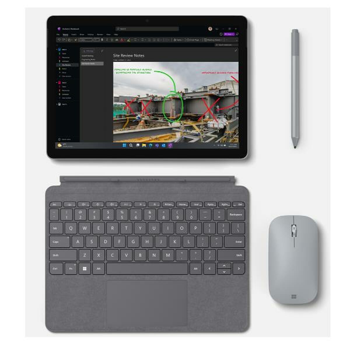 Laptop Microsoft XIG-00004 10,5" 8 GB RAM 256 GB Silver Spanish Qwerty