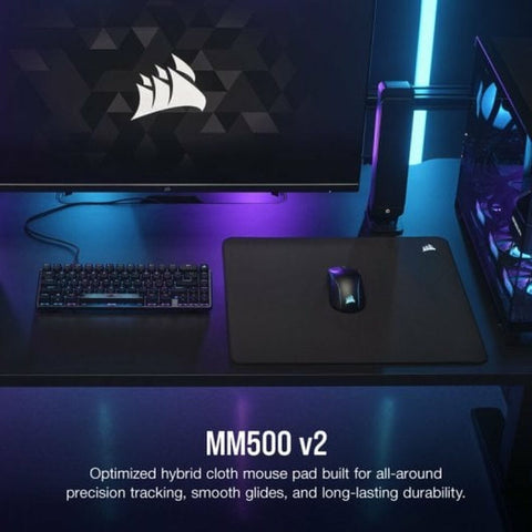 Gaming Mouse Mat Corsair MM500 v2 Black 45 x 40 cm