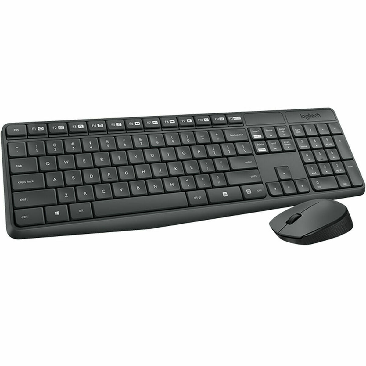 Keyboard and Wireless Mouse Logitech 920-007917 Grey