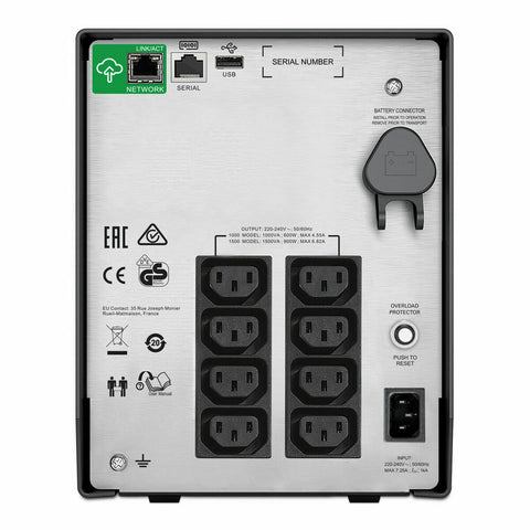 Uninterruptible Power Supply System Interactive UPS APC SMC1000IC 600 W 1000 VA