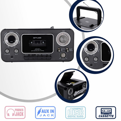 Radio cassette Muse M-182RDC