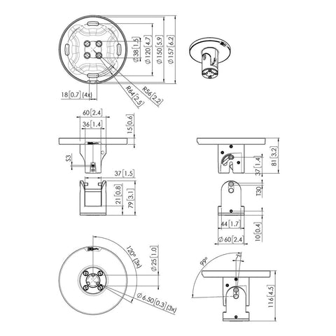 Fixing Plate Vogel's PUC 1045