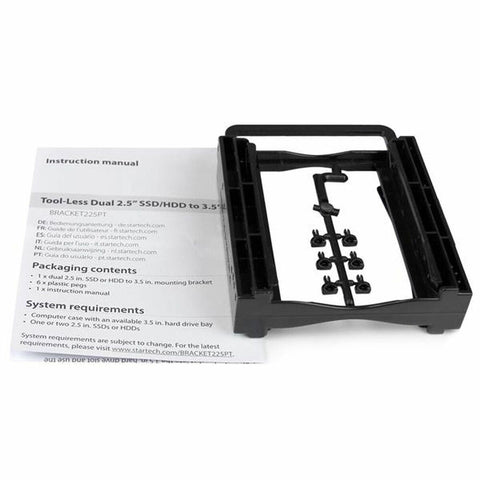 Accessory Startech BRACKET225PT Black 2,5" Mounted support