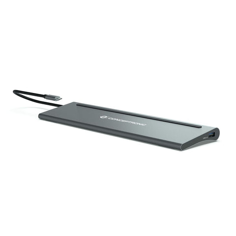 USB Hub Conceptronic 110518707101 Grey 100 W (1 Unit)