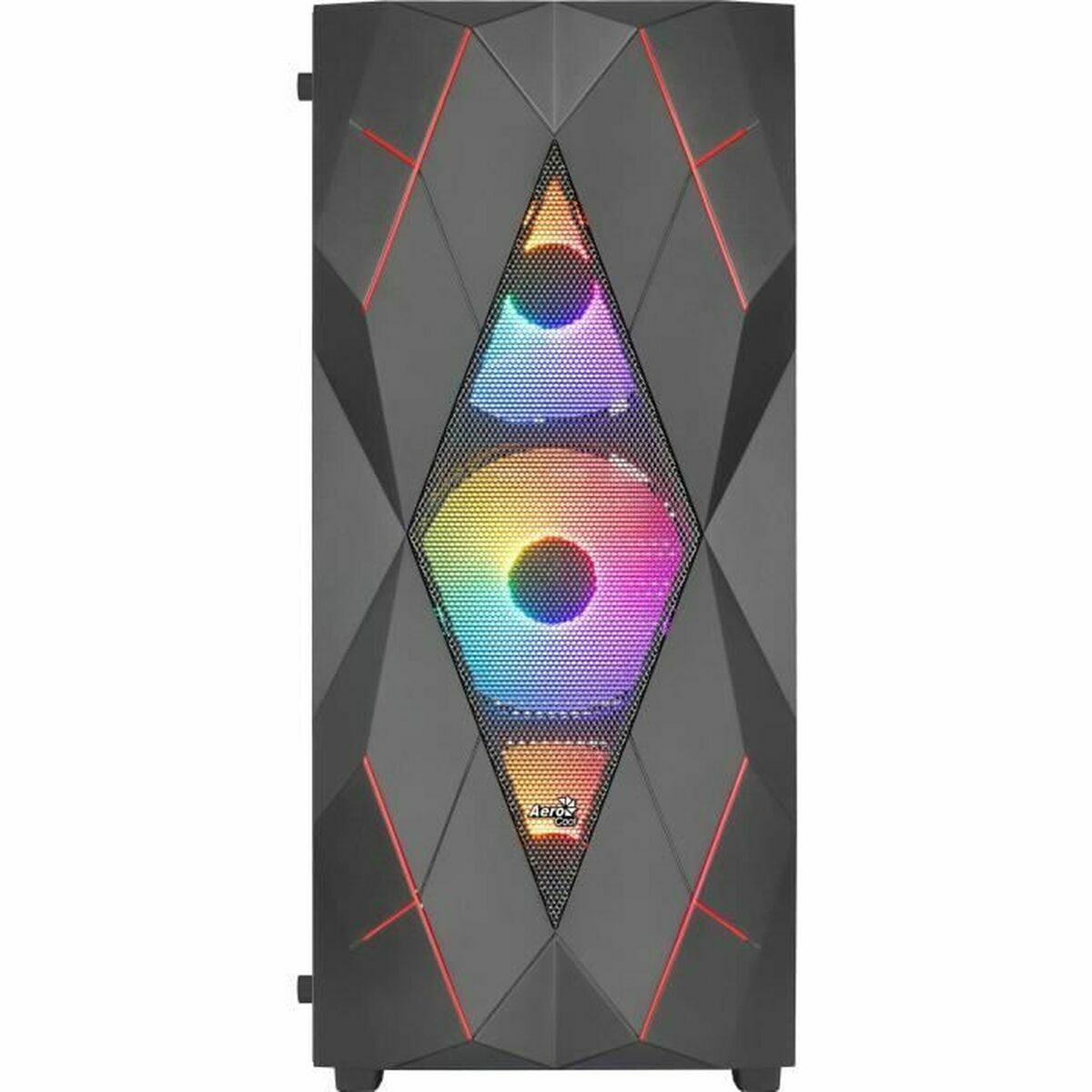 ATX Semi-tower Box Aerocool AEROPGSVOLCAN-G-BK-V1 Black