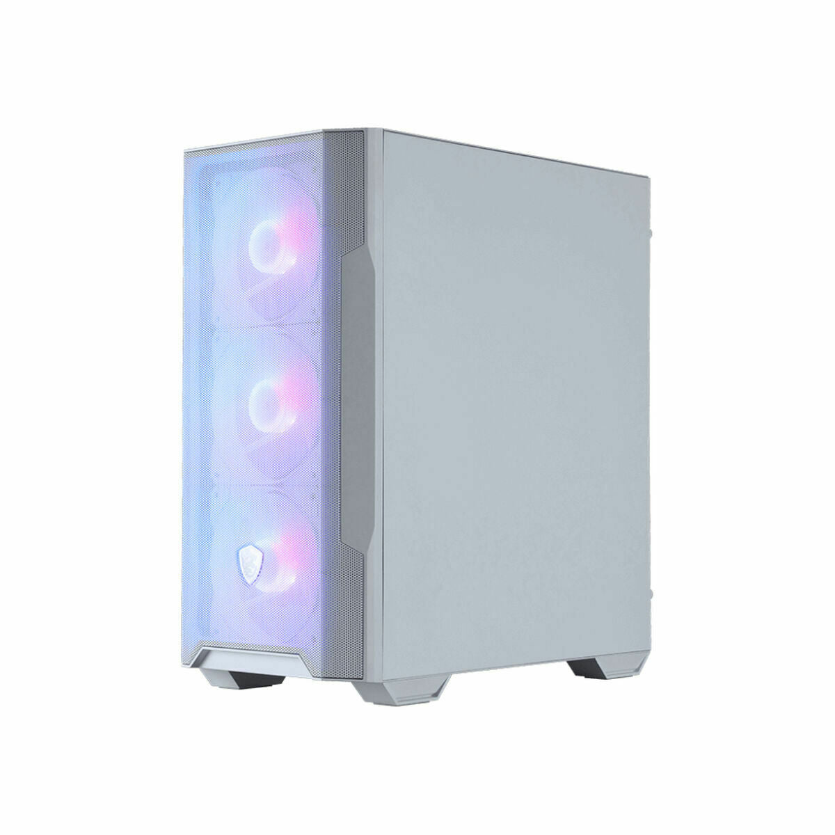 ATX Semi-tower Box MSI MAG FORGE M100R WHITE White Steel Tempered Glass