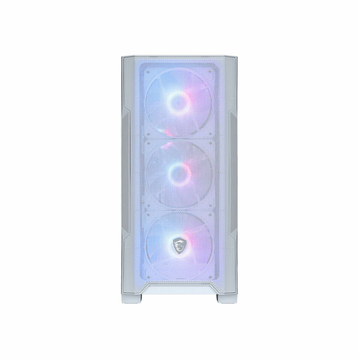 ATX Semi-tower Box MSI MAG FORGE M100R WHITE White Steel Tempered Glass