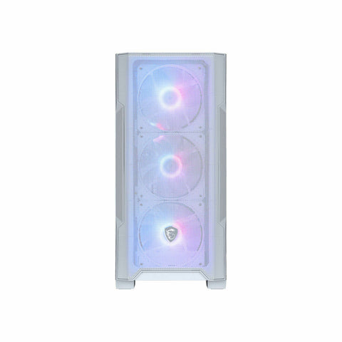 ATX Semi-tower Box MSI MAG FORGE M100R WHITE White Steel Tempered Glass