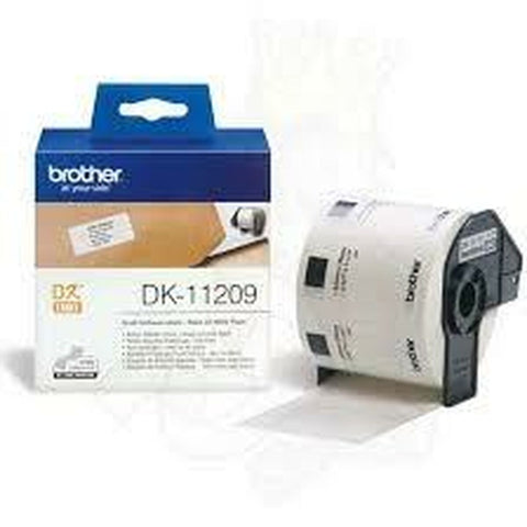Printer Labels Brother DK-11209 Black/White 62 x 29 mm (3 Units)