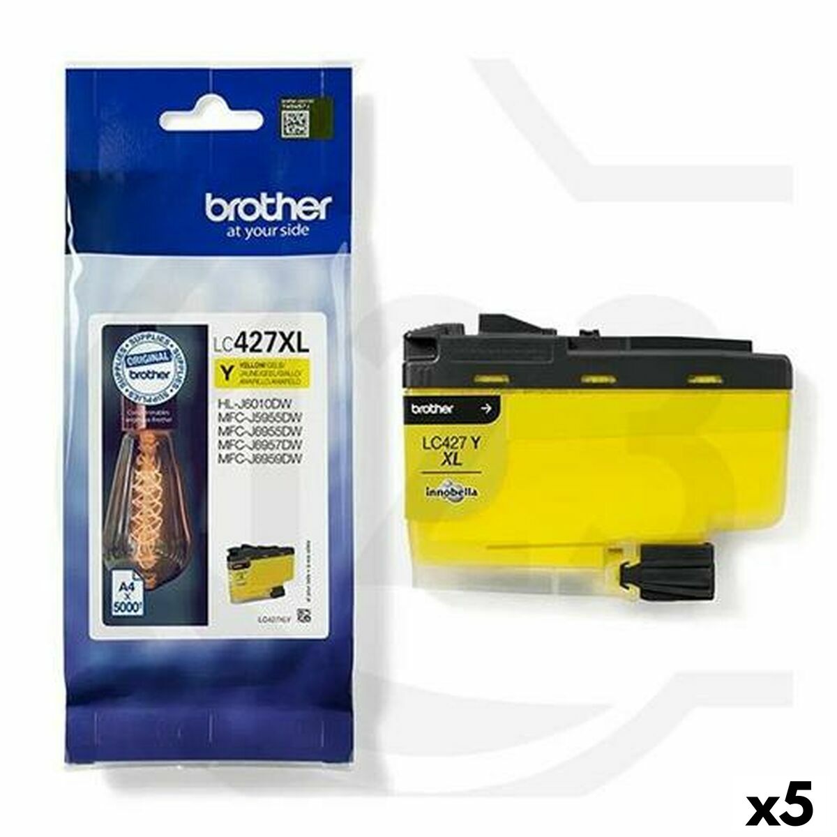 Original Ink Cartridge Brother Yellow (5 Units)