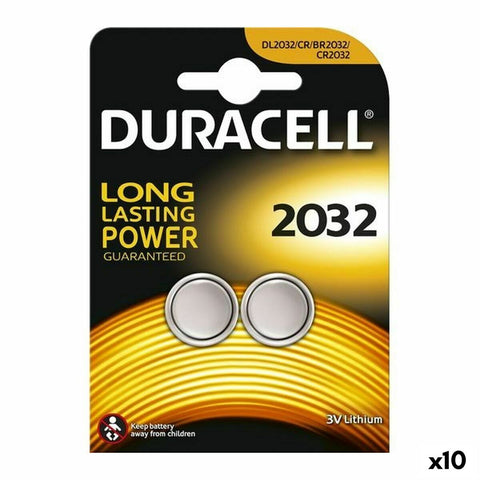 Batteries DURACELL DL2032B2 3V (10 Units)