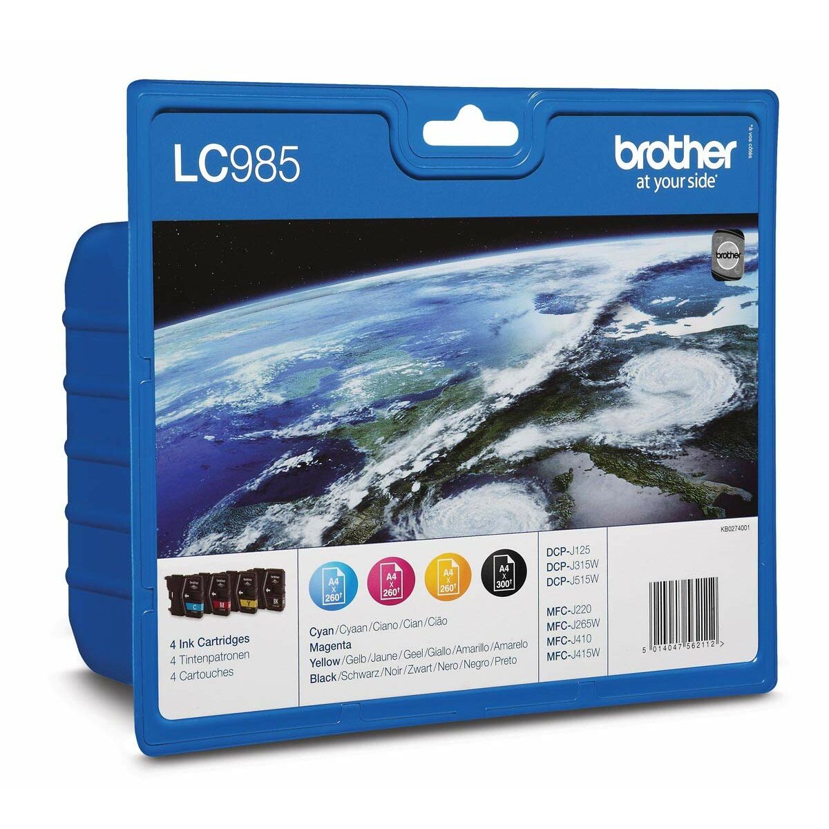 Original Ink Cartridge Brother DCP-J315W Cyan (4 Units)
