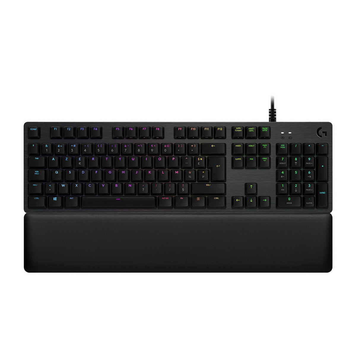 Bluetooth Keyboard with Support for Tablet Logitech G513 CARBON LIGHTSYNC RGB Mechanical Gaming Keyboard, GX Brown French ...
