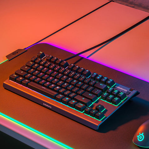 Gaming Keyboard SteelSeries APEX 3 TKL Black Spanish Qwerty
