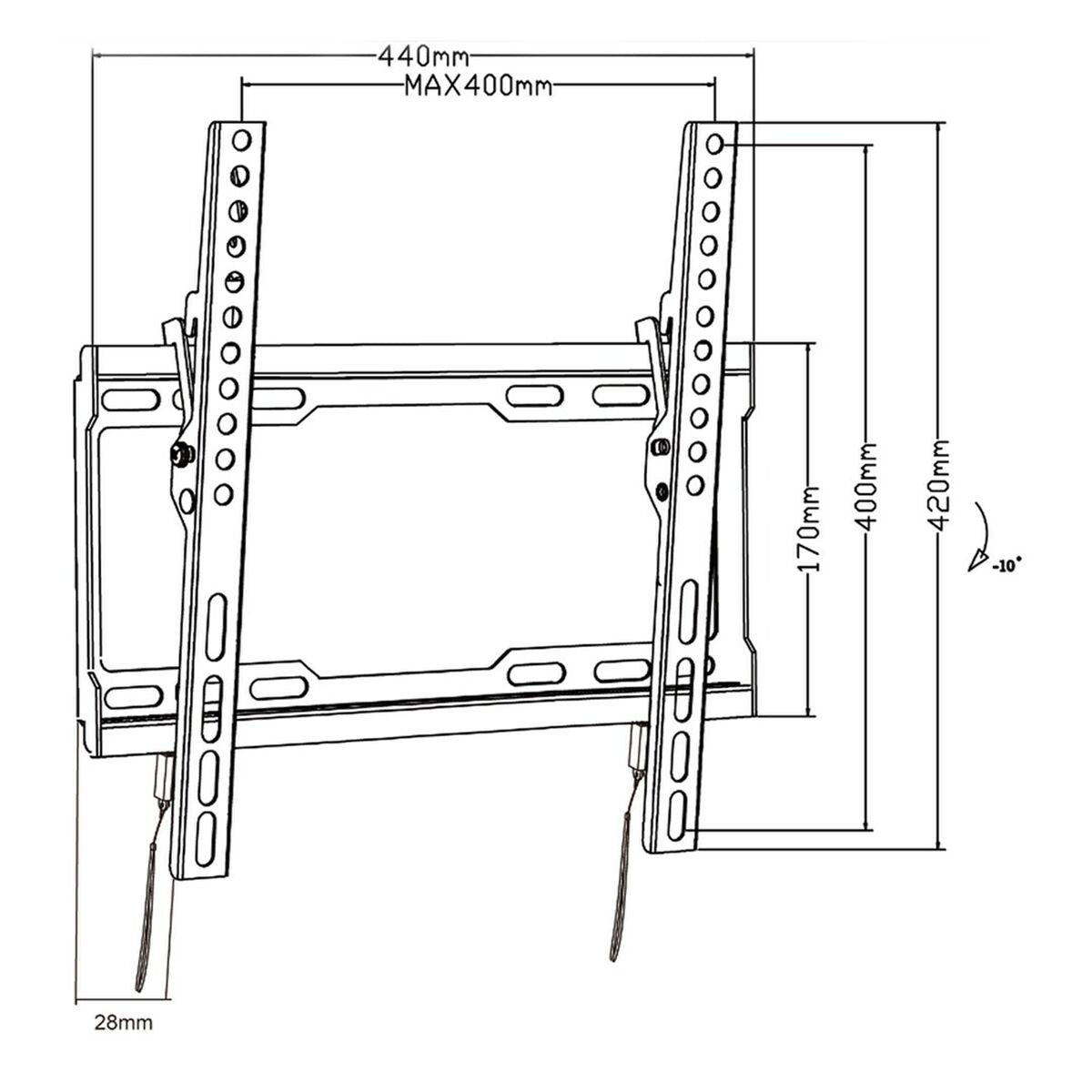 TV Mount MacLean MC-412 32" 70" 45 kg