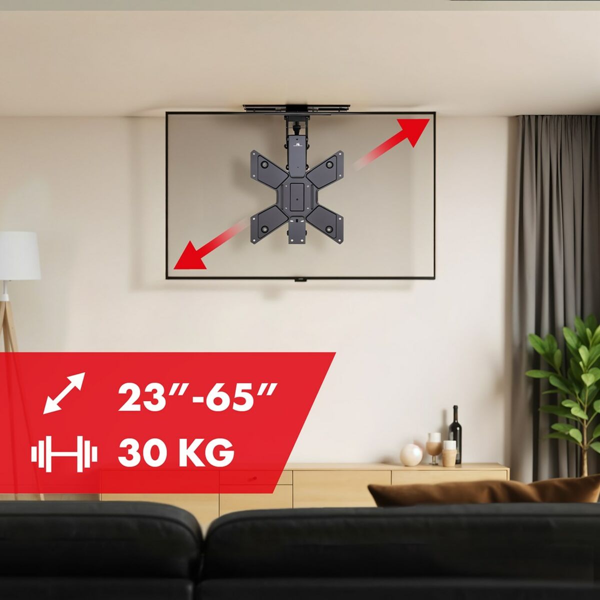 Ceiling support MacLean MC-491 65" 30 Kg