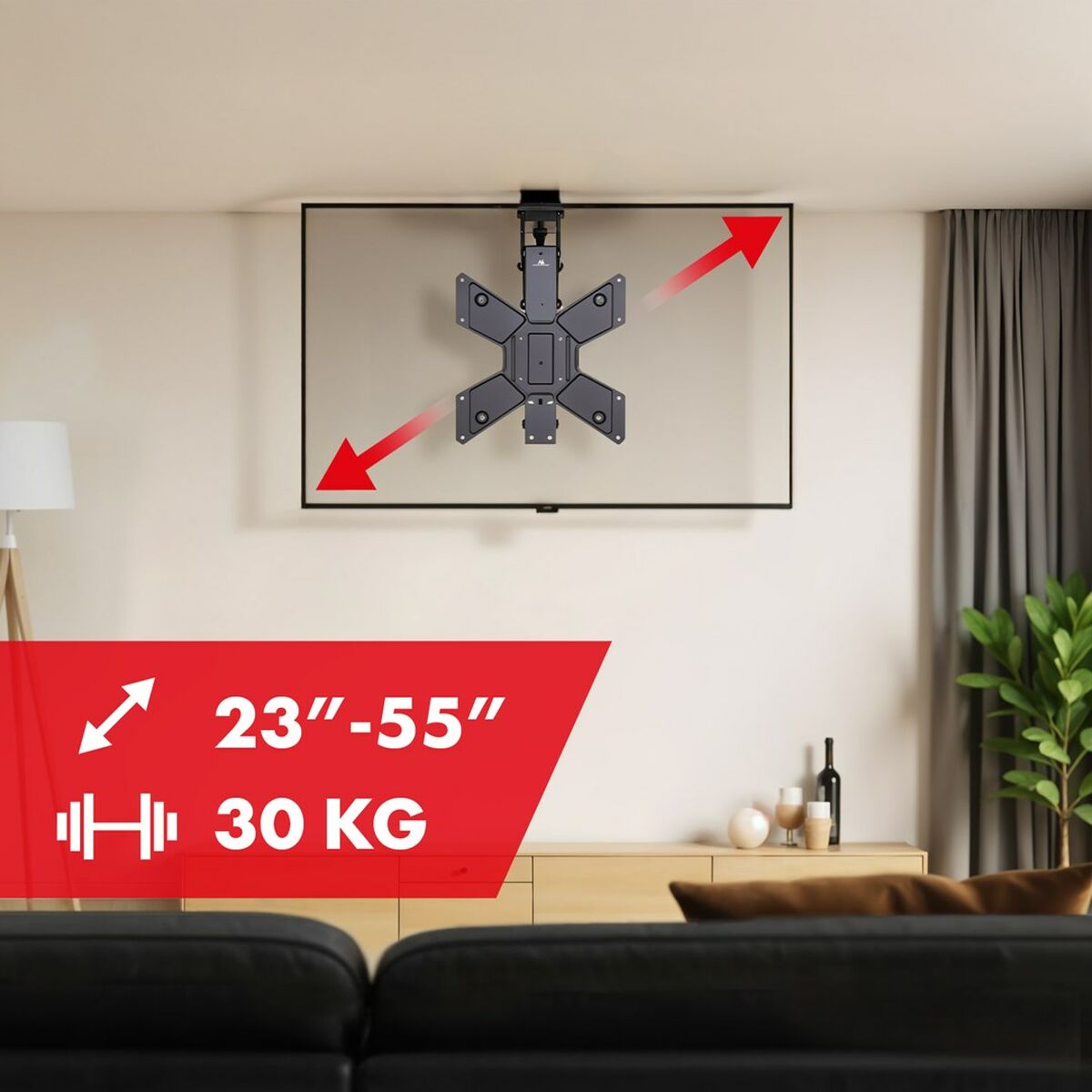 Ceiling support MacLean MC-492 55" 30 Kg