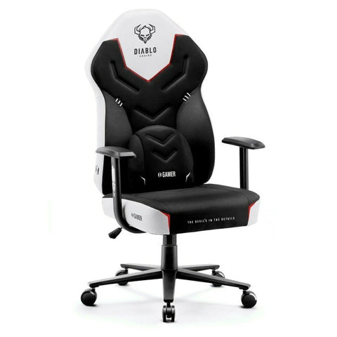 Gaming Chair Diablo Chairs X-GAMER 2.0 Normal White Black