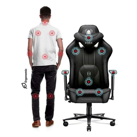 Gaming Chair Diablo Chairs DiabloX-PLAYER 2.0 Black