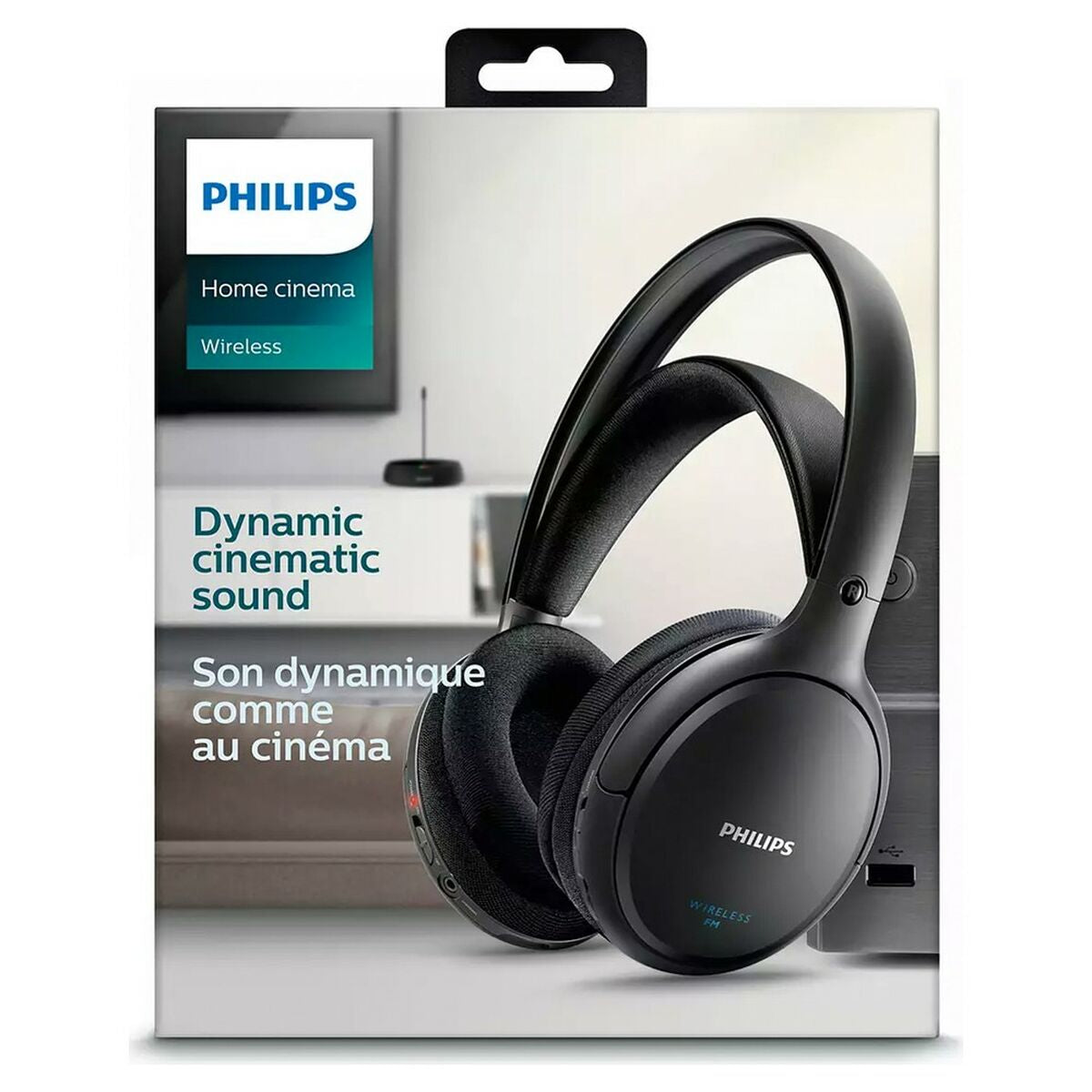 Headphones with Microphone Philips SHC5200/10 Black Wireless