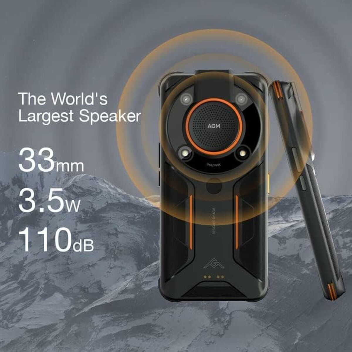 Smartphone AGM Glory SE Black 8 GB RAM 128 GB