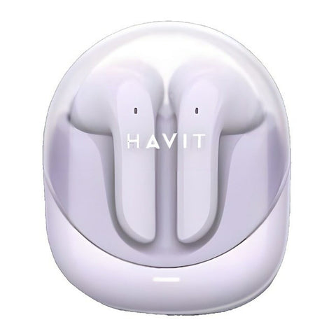 Wireless Earphones with Charging Case Havit Modern Buds Purple