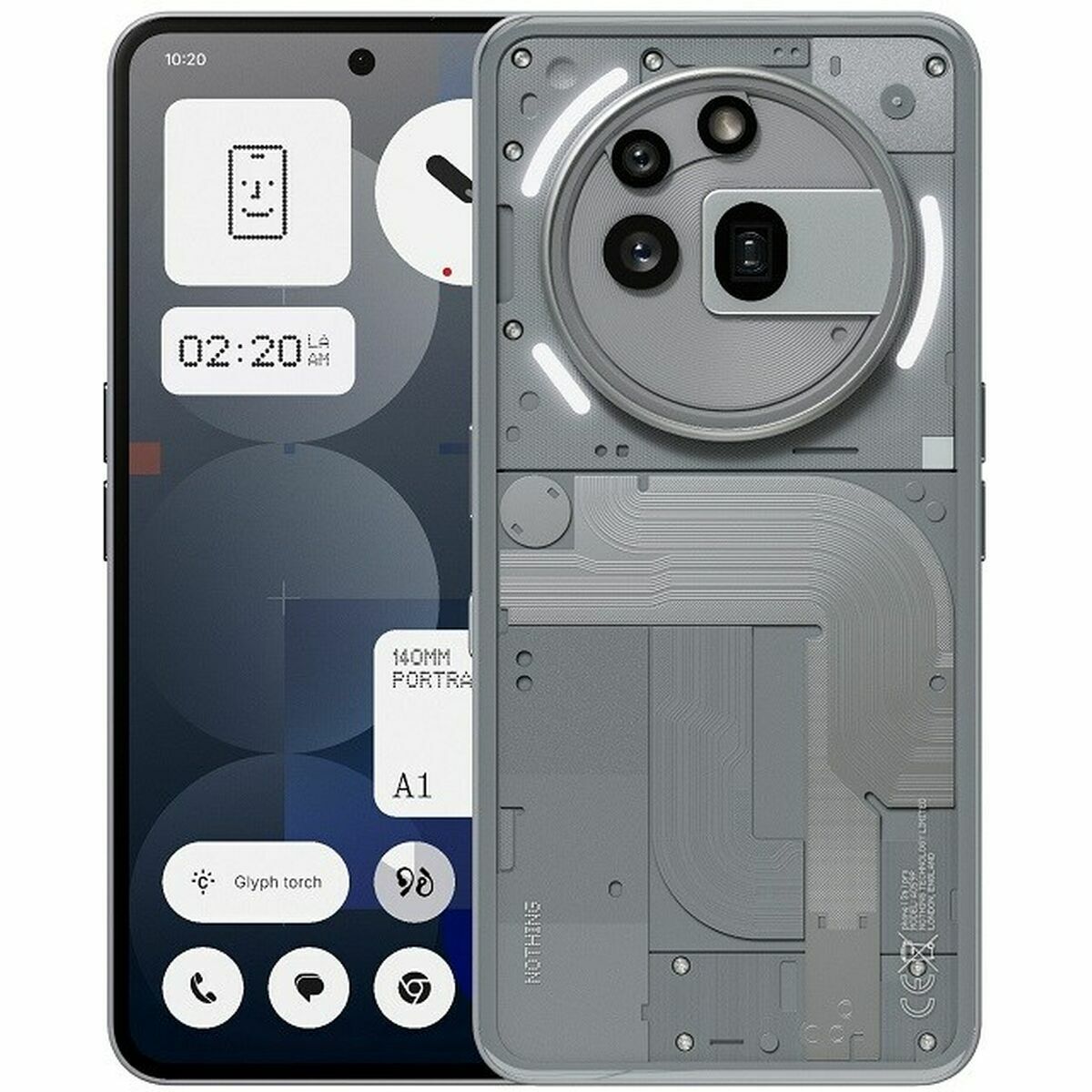Smartphone Nothing phone A10400167 Octa Core 12 GB RAM 256 GB Grey