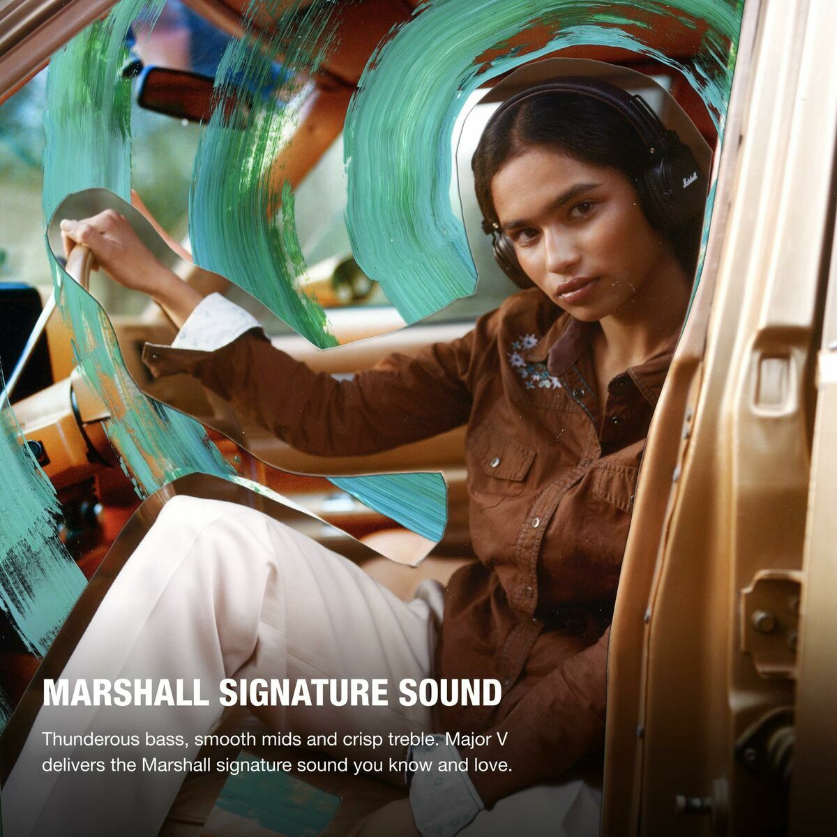 Headphones with Headband Marshall Bronze