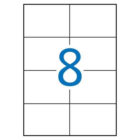 Adhesive labels Apli 1279 100 Sheets 105 X 74 mm White