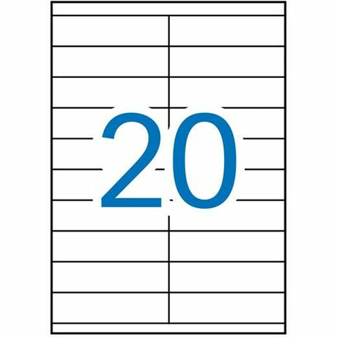 Adhesive labels Apli 01299 100 Sheets 105 x 29 mm White
